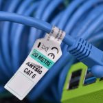 Comptia certification white and blue electric cable